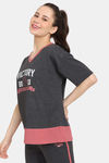 Rosaline Easy Movement Relaxed Top - Black Beauty — thumbnail 2